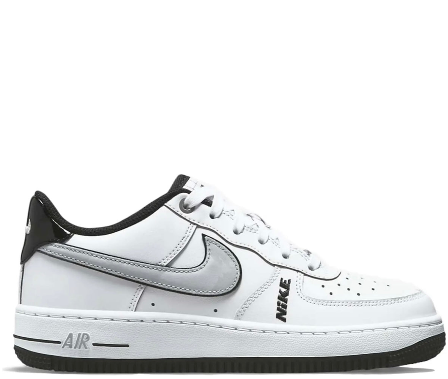 Nike Air Force 1 White Black Outline Swoosh