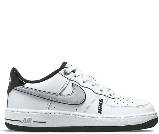 Nike Air Force 1 White Black Outline Swoosh