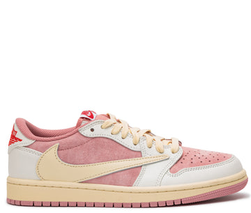 Air Jordan 1 Low Travis Scott OG Sail And ‏Shy Pink Suede