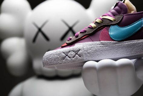 Nike Blazer Low Sacai Kaws Purple Dusk