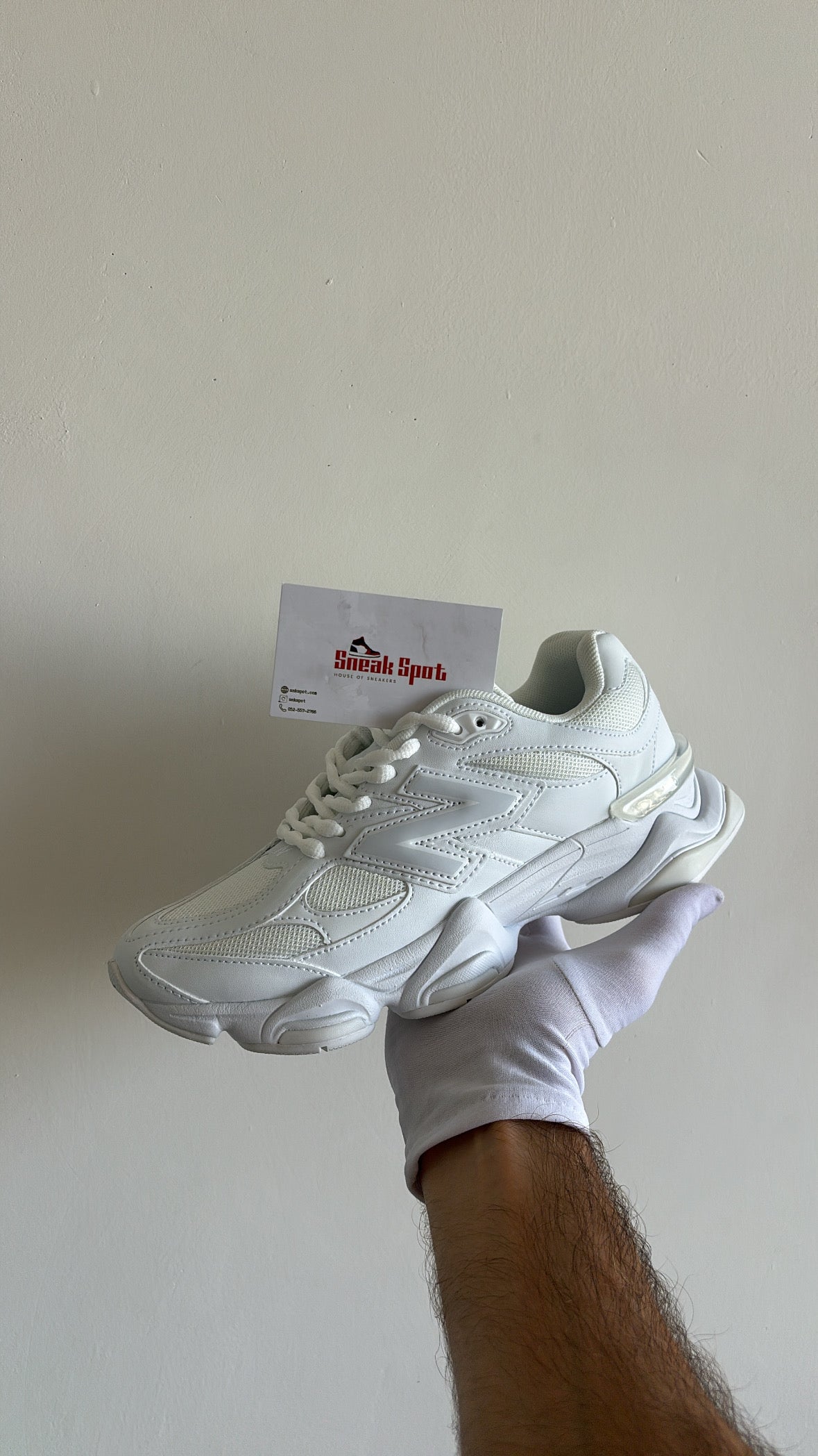 New Balance 9060 Triple White FD 40.5