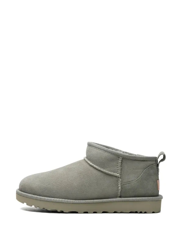 Ugg Classic Ultra Suede Ankle Boots Light Grey