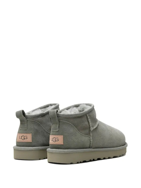 Ugg Classic Ultra Suede Ankle Boots Light Grey