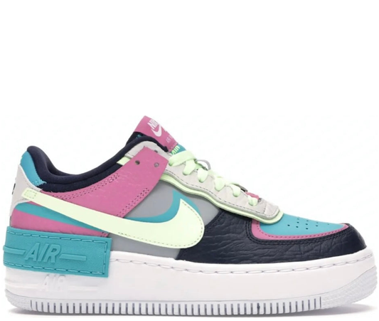 Nike Air Force 1 Teal Purple Platform