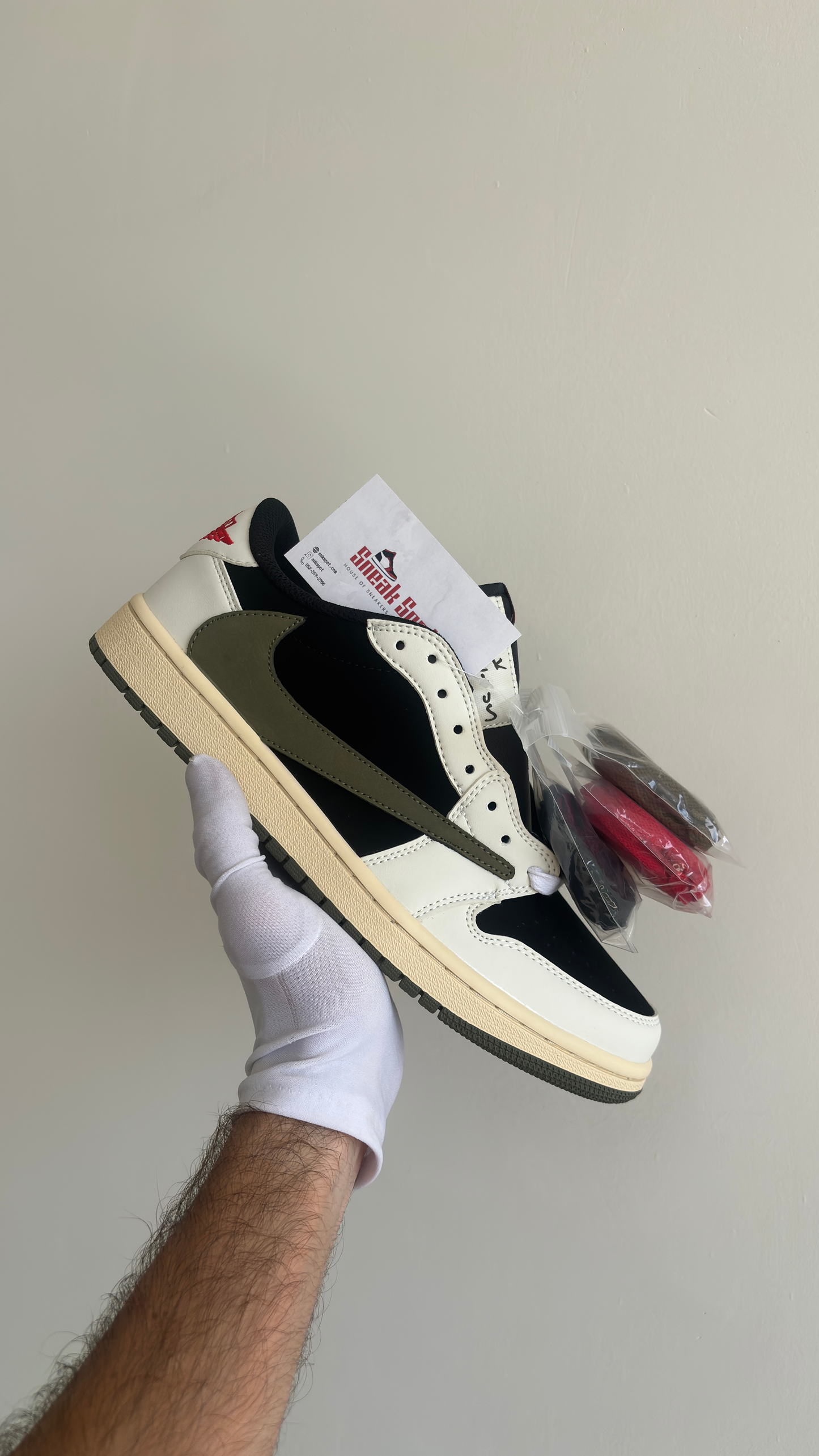 Air Jordan 1 Retro Low OG SP Travis Scott Olive FD 43