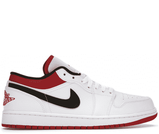 Air Jordan 1 Low White University Red Black