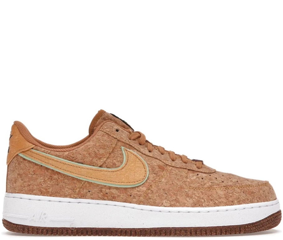 Nike Air Force 1 Cork Gold Swoosh
