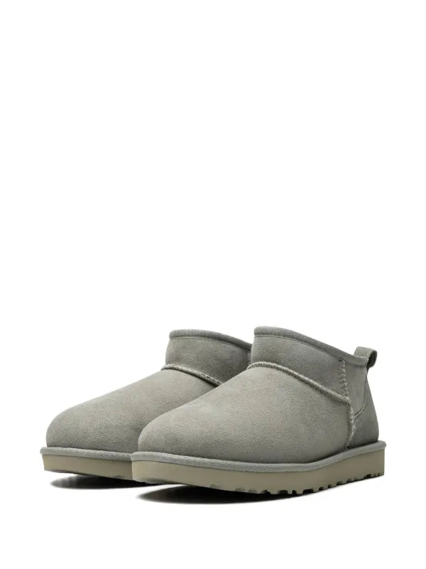Ugg Classic Ultra Suede Ankle Boots Light Grey