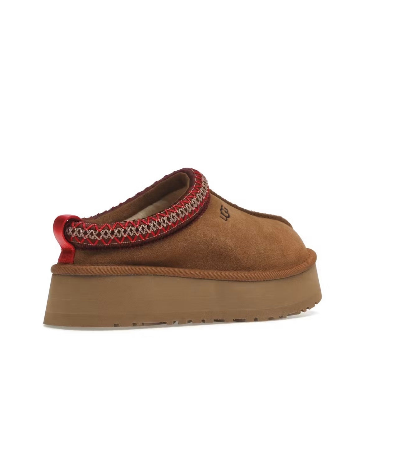 Ugg Tazz Platform Slippers Brown Red