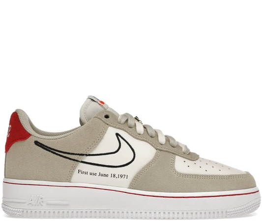 Nike Air Force 1 Sail Olive Red Stitch