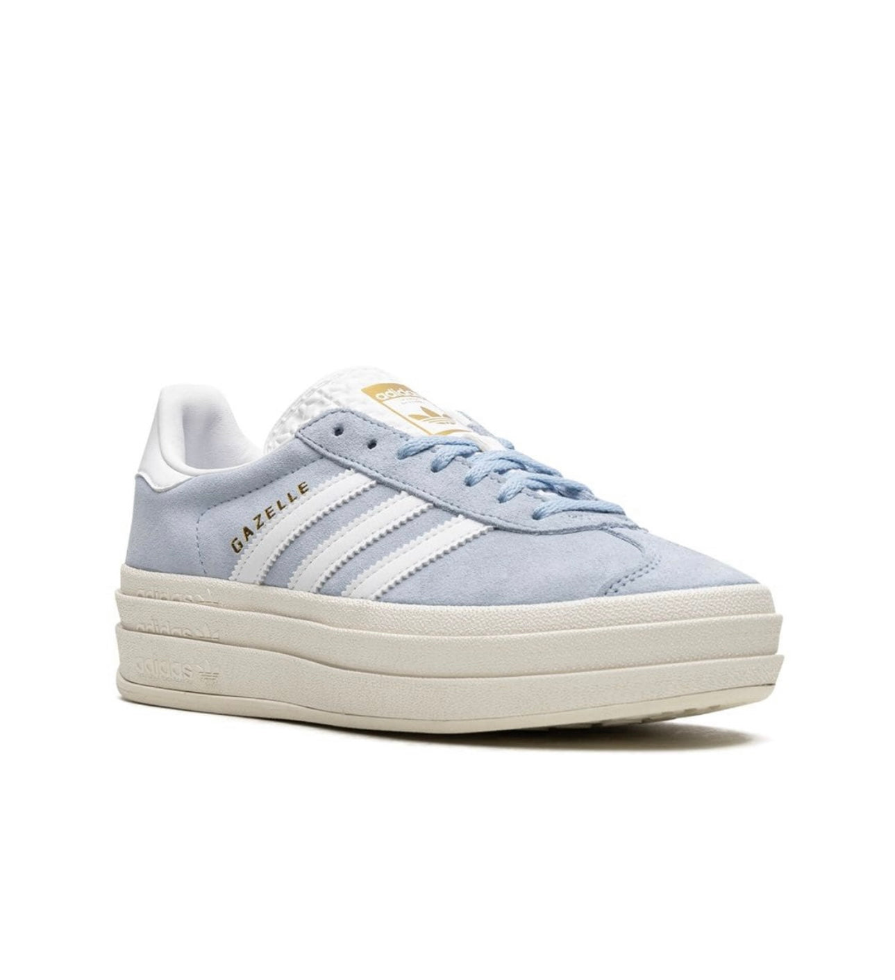 Adidas gazelle platform Light Blue