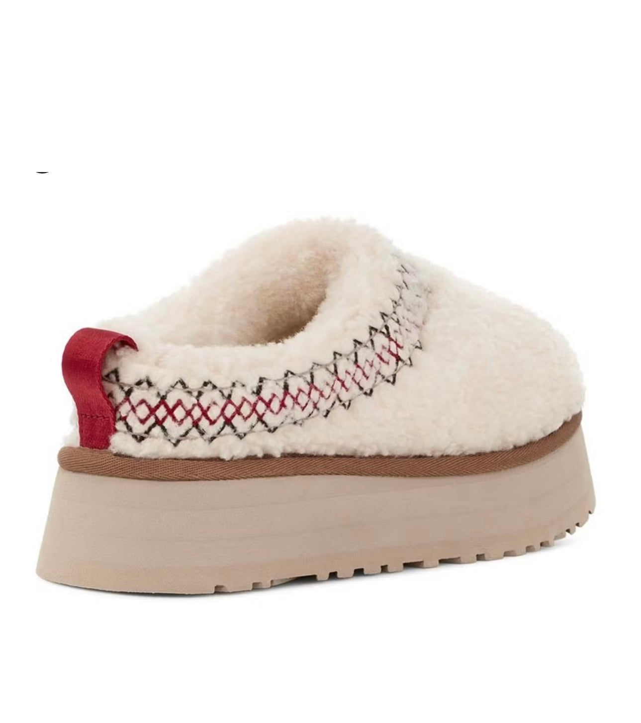 Ugg Tazz Platform Slippers Sheep White