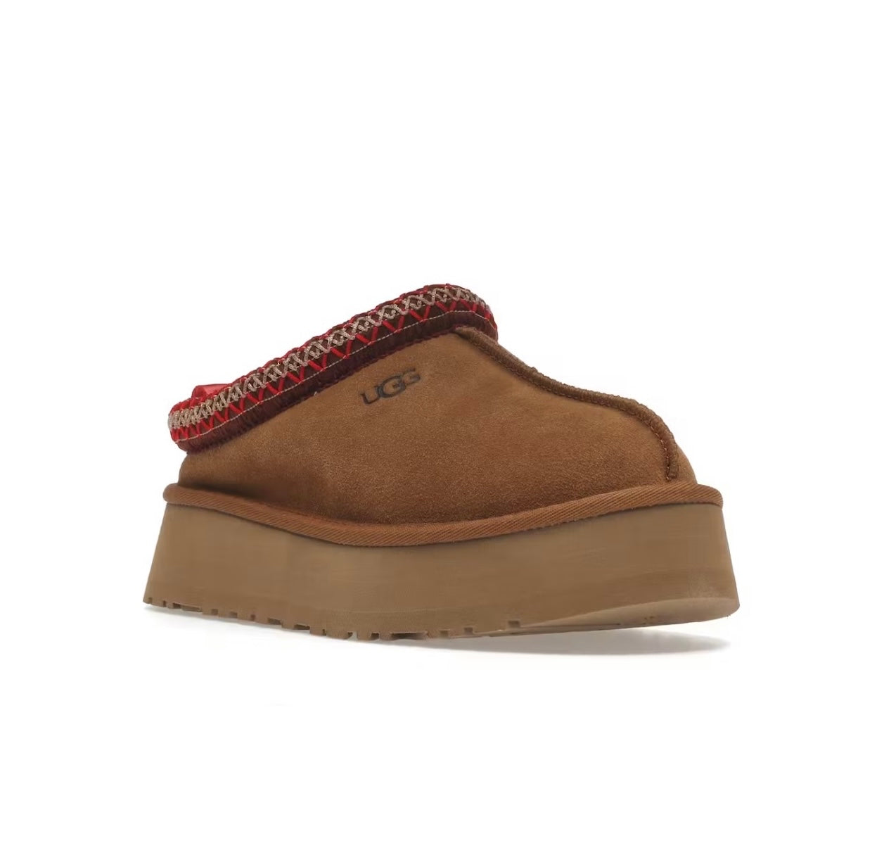 Ugg Tazz Platform Slippers Brown Red