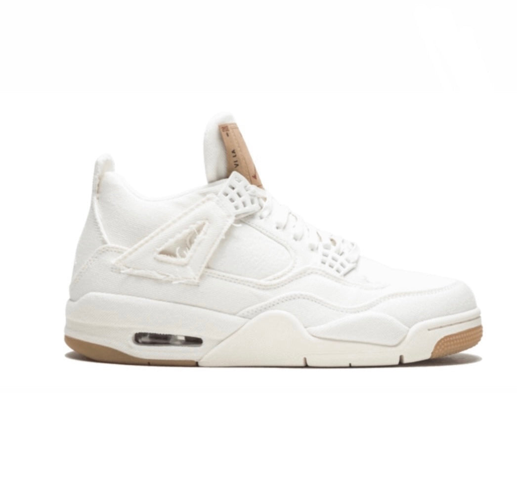 Air Jordan 4 Retro Levi's White