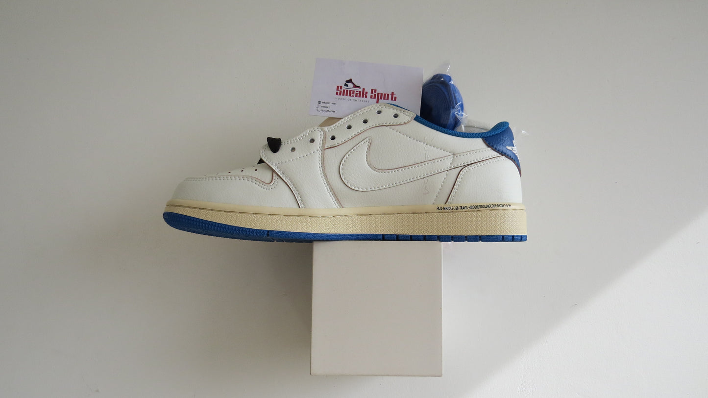 Air Jordan 1 Low Travis Scott OG SP x Fragment 'Sail Military Blue' Favorite