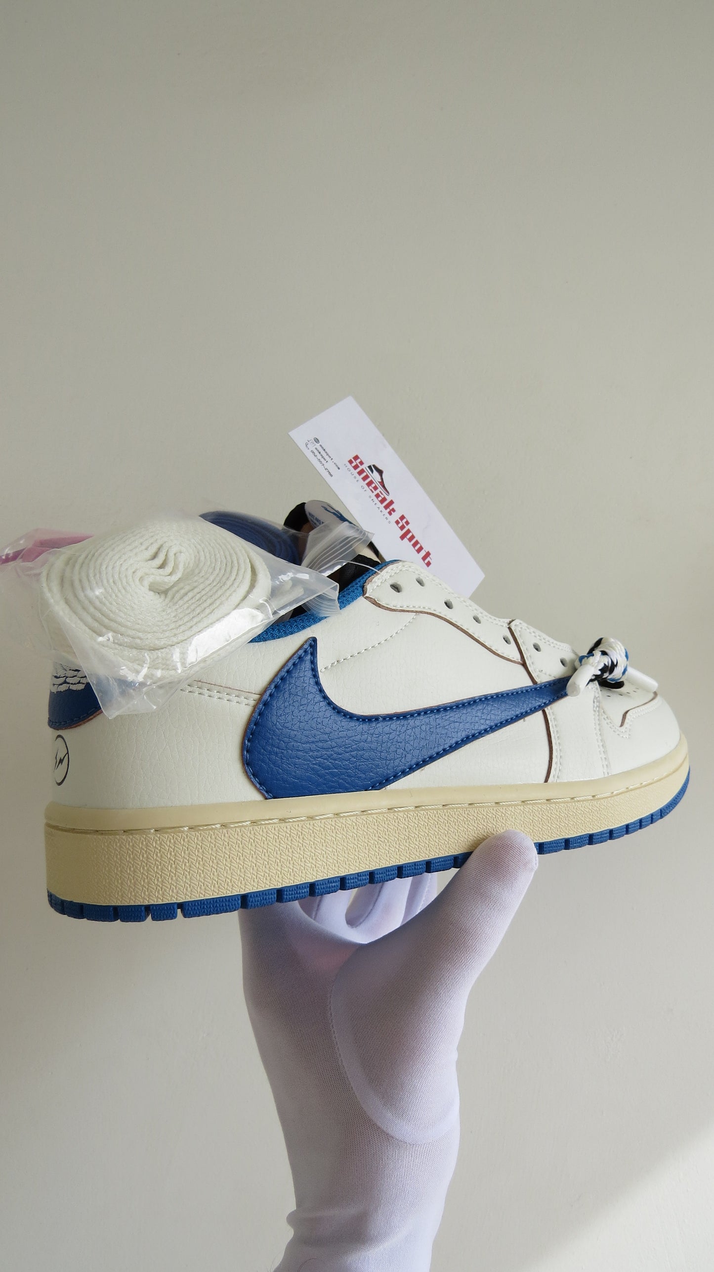 Air Jordan 1 Low Travis Scott OG SP x Fragment 'Sail Military Blue' Favorite