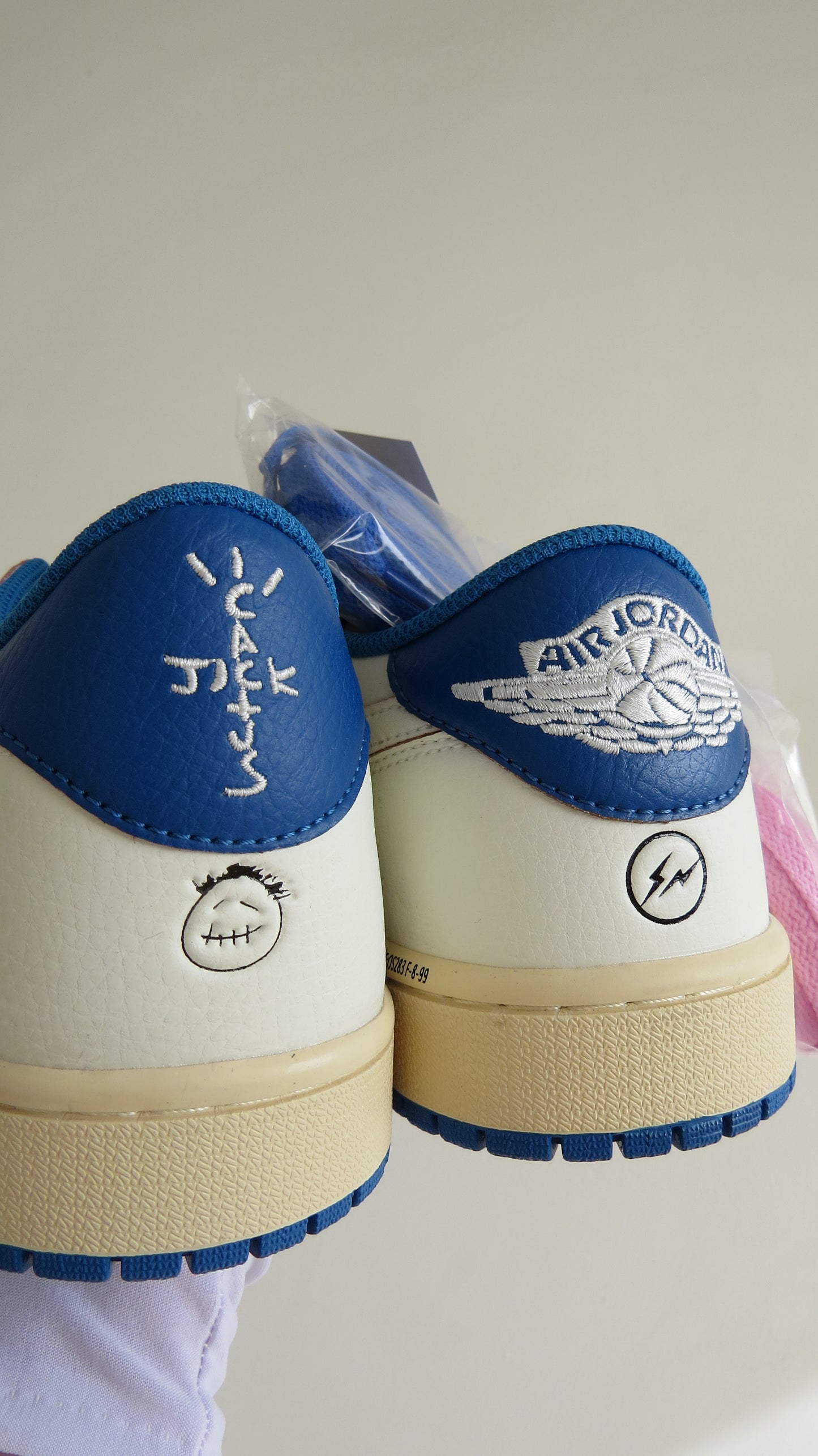 Air Jordan 1 Low Travis Scott OG SP x Fragment 'Sail Military Blue' Favorite