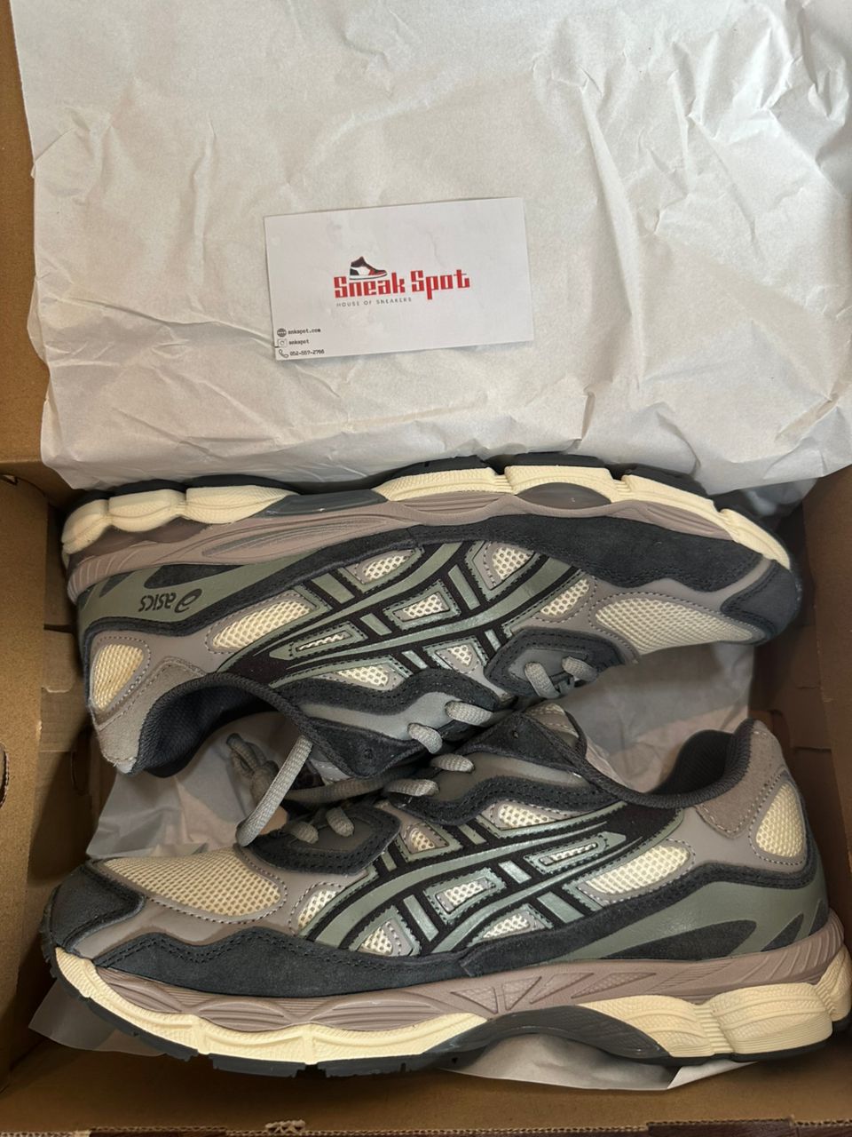 Asics Gel NYC Oatmeal Obsidian Grey