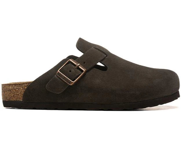 Birkenstock Boston Slippers Seude Mocha