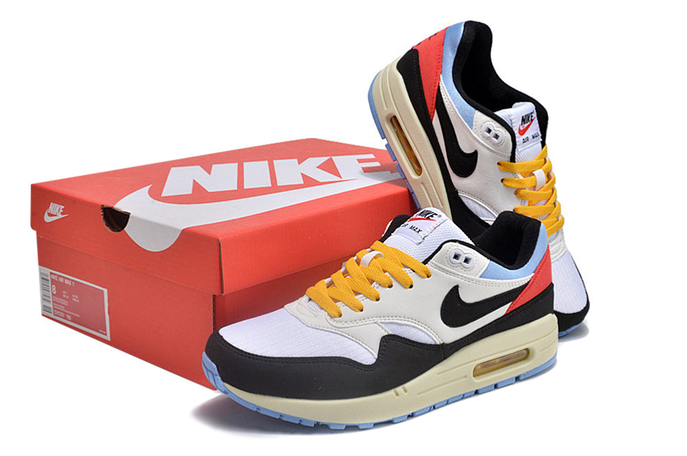 Nike Air Max 87 White Yellow Blue