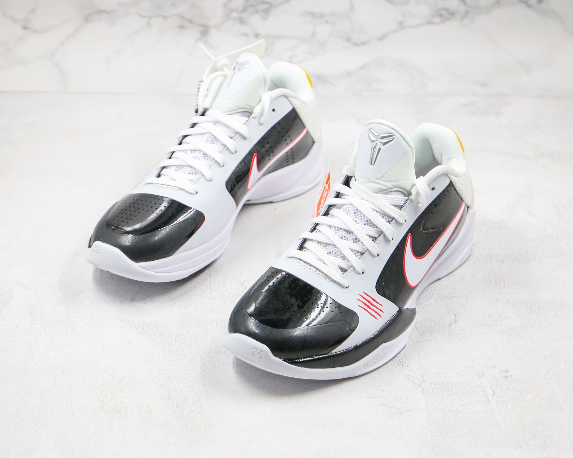 Nike Zoom Kobe 5 Protro White Black Black Red White