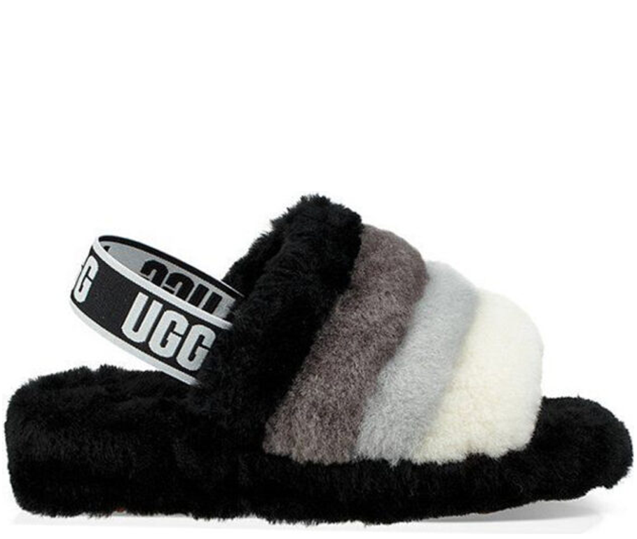 UGG Fluff Yeah Slide Black Multi