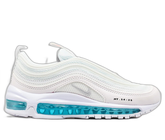 Nike Air Max 97 MSCHF x INRI Jesus Shoes Aqua