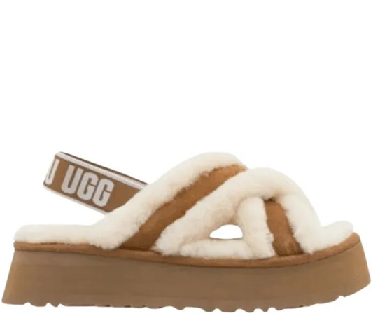 UGG Chestnut Disco Cross Slide