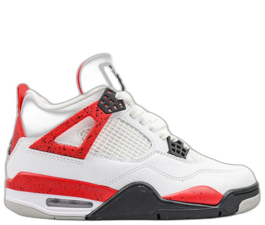 Air Jordan 4 Red Cement White