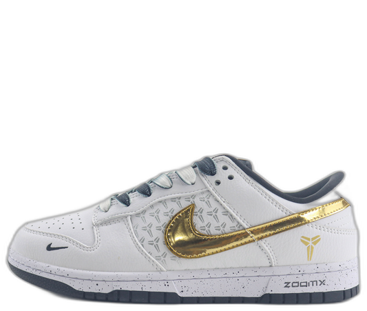 Nike SB Dunk Low x Kobe Bryant White Black Black Gold Black White