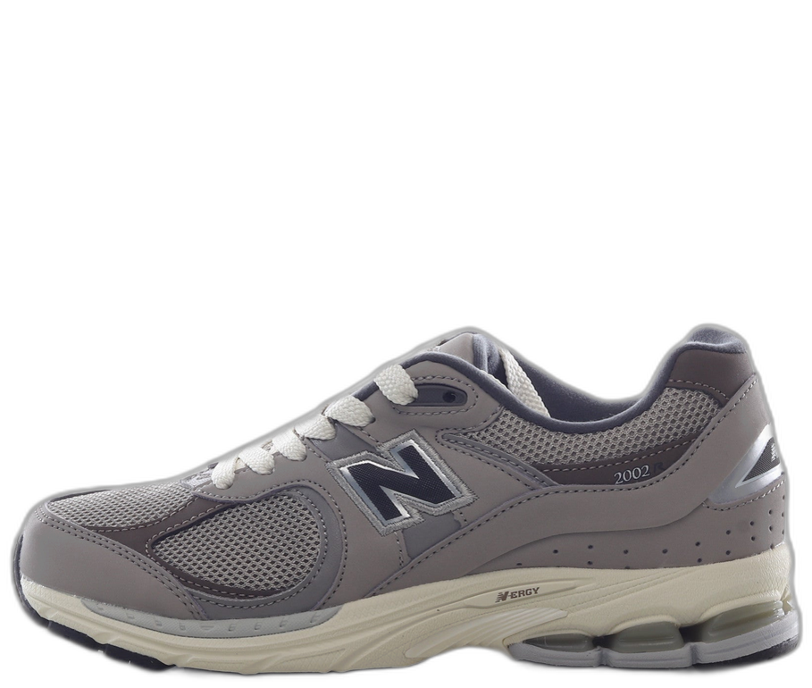 New Balance 2002 Light Grey Yellow Sole