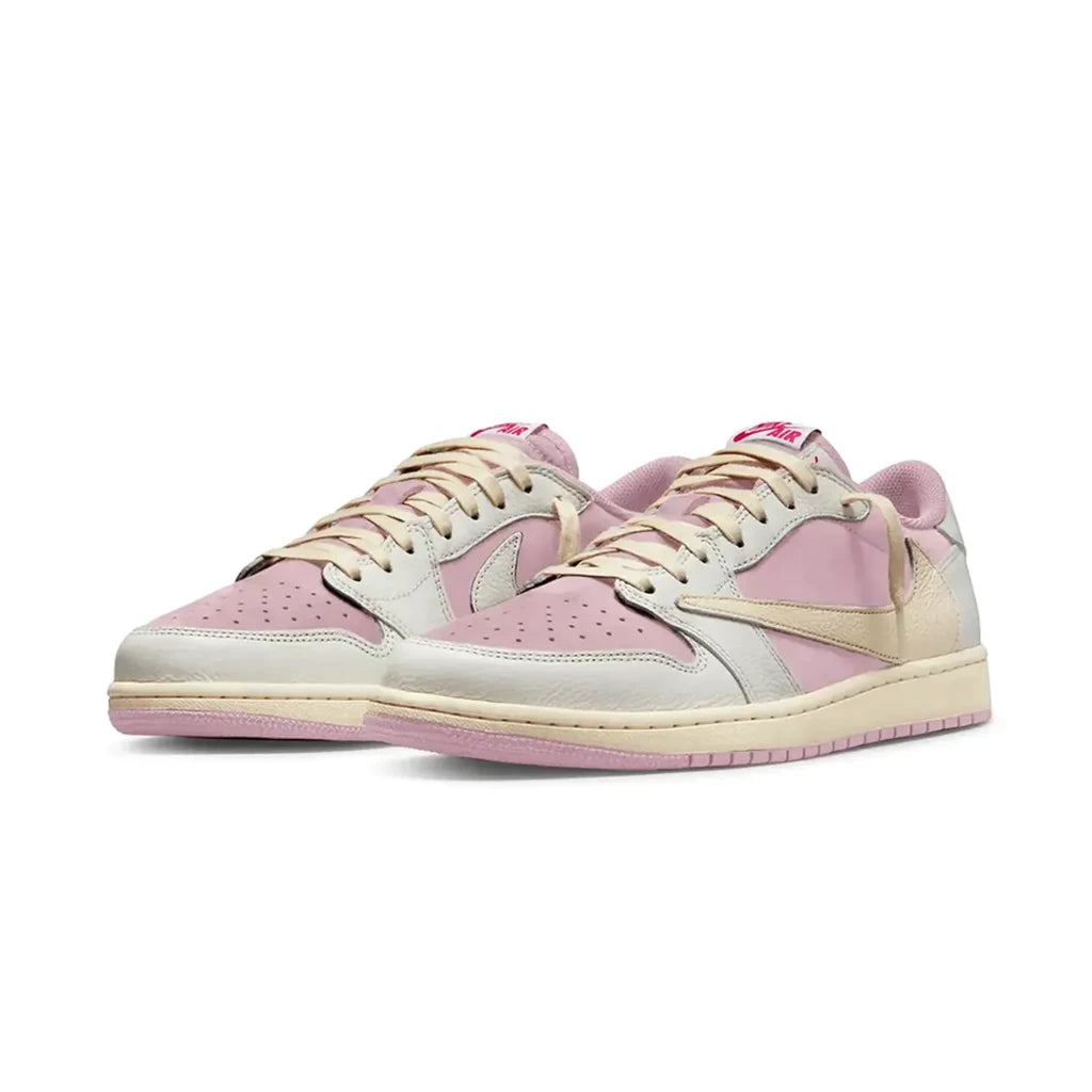 Air Jordan 1 Low Travis Scott OG Sail And ‏Shy Pink Leather